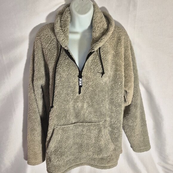 PINK by Victoria's Secret Hooded jacket, zippered bust, pouch pockets, size Med. - Picture 9 of 16